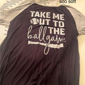 Boutique baseball tee- softest shirt ever